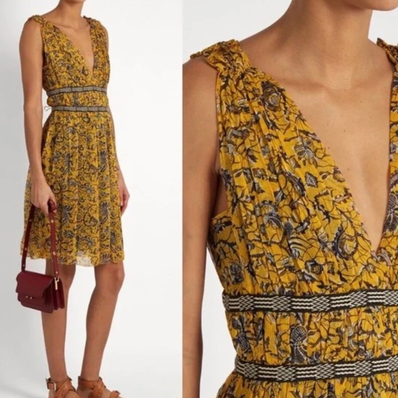 Isabel Marant Etoile Balkan Floral Silk Dress - Picture 3 of 11